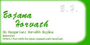 bojana horvath business card