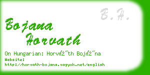 bojana horvath business card